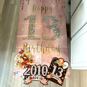 13 rose gold party decorations